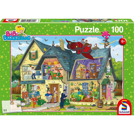 Puzzle Bibi Blocksberg, Bei Blocksbergs ist was los! 100 Teile