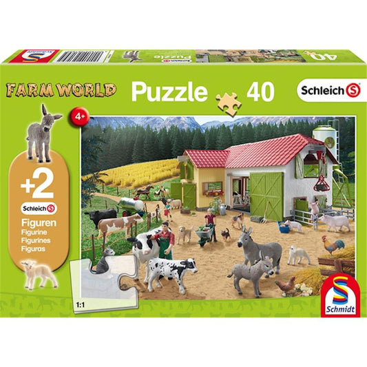 Puzzle Ein Tag auf dem Bauernhof, 40 Teile