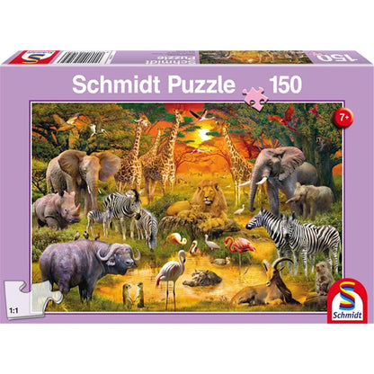 Puzzle Tiere in Afrika, 150 Teile