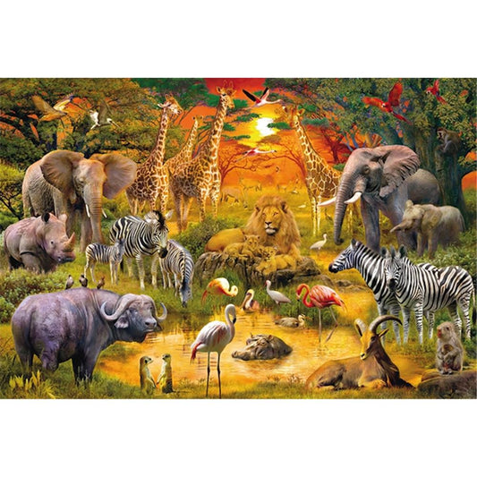 Puzzle Tiere in Afrika, 150 Teile