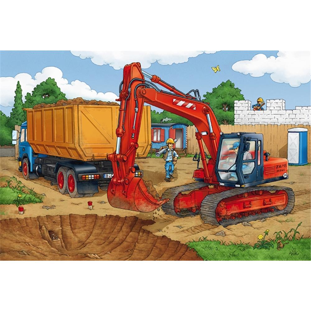 Puzzle Auf der Baustelle, 3 x 24 Teile