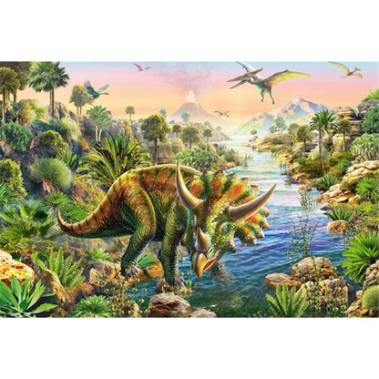 Puzzle Abenteuer mit den Dinosauriern, 3 x 48 Teile