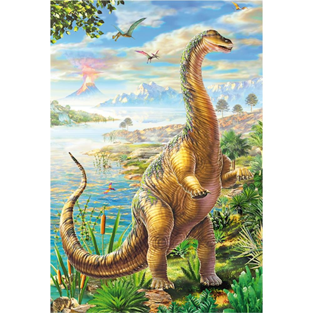 Puzzle Abenteuer mit den Dinosauriern, 3 x 48 Teile