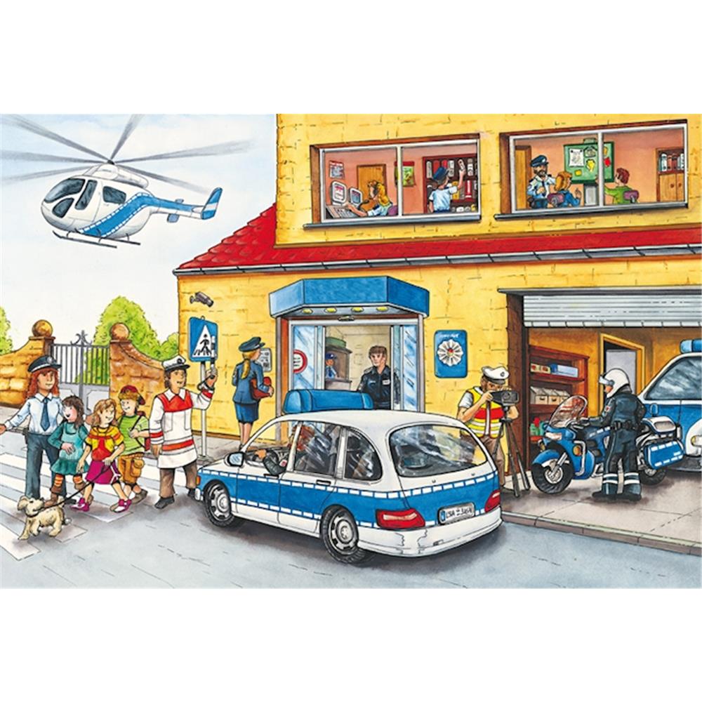 Puzzle Feuerwehr und Polizei, 3 x 24 Teile