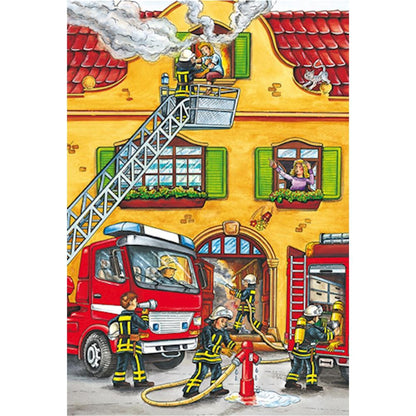 Puzzle Feuerwehr und Polizei, 3 x 24 Teile