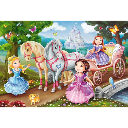 Puzzle Märchenhafte Prinzessin, 3 x 24 Teile