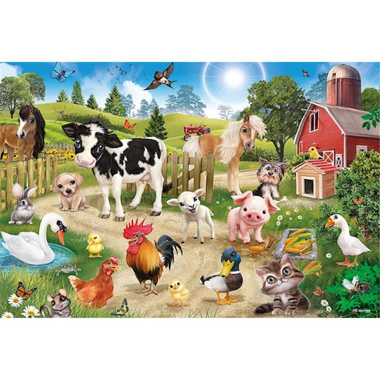 Puzzle Animal Club, Bauernhoftiere, 60 Teile