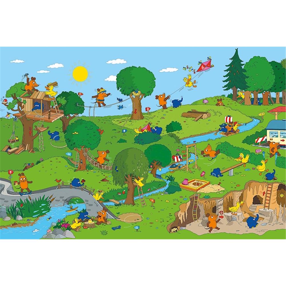 Puzzle Die Maus, Im Spielpark, 100 Teile