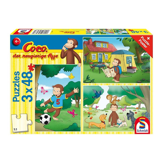 Puzzle Coco, Mein Freund Coco, 3 x 48 Teile