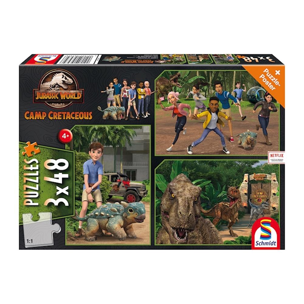 Puzzle Jurassic World, Abenteuer auf Isla Nublar, 3 x 48 Teile