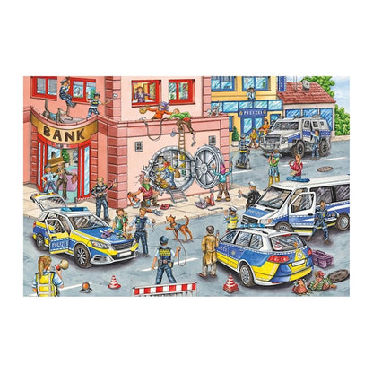 Puzzle Polizeieinsatz, 100 Teile