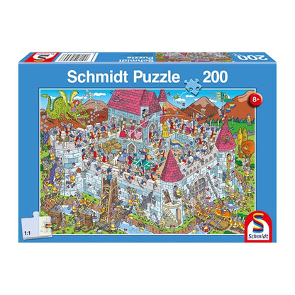 Puzzle Blick in die Ritterburg, 200 Teile