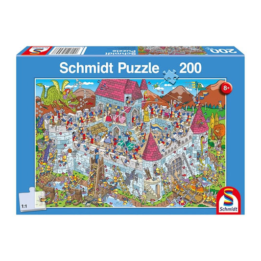 Puzzle Blick in die Ritterburg, 200 Teile