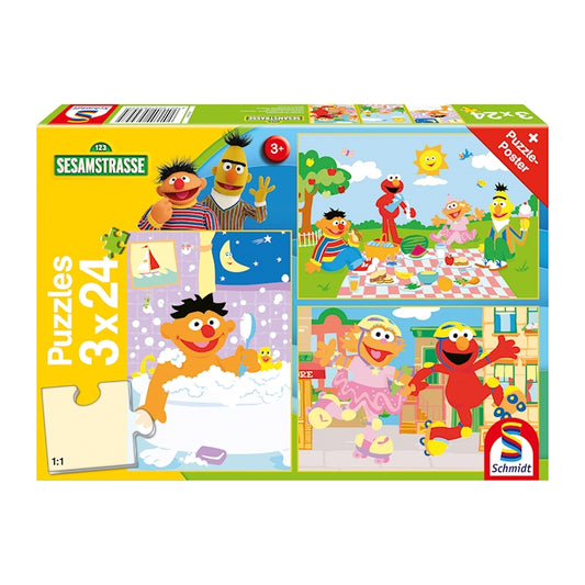 Puzzle Sachen machen, 3 x 24 Teile