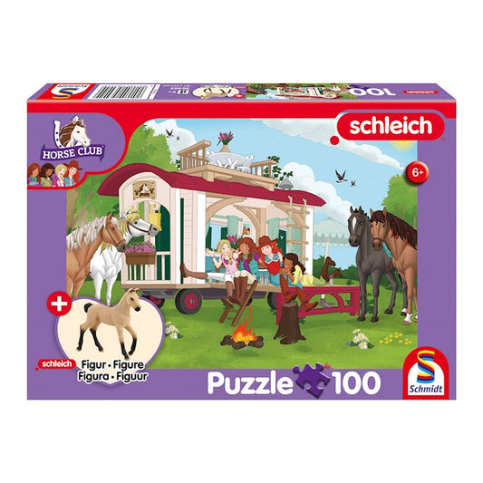 Puzzle Horse Club Hannoveraner Fohlen, 100 Teile (inkl. Figur)