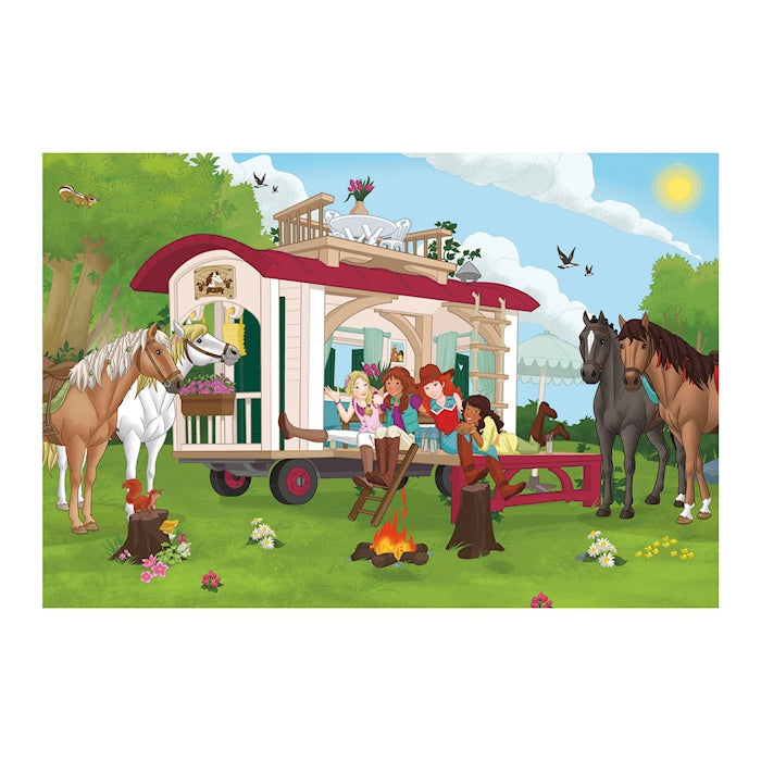 Puzzle Horse Club Hannoveraner Fohlen, 100 Teile (inkl. Figur)