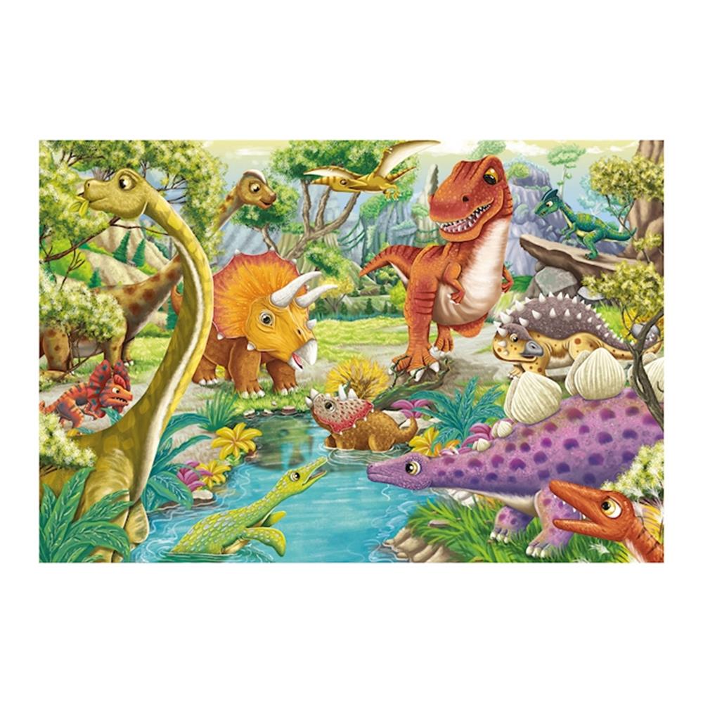 Puzzle Spass mit den Dinosauriern, 3 x 24 Teile