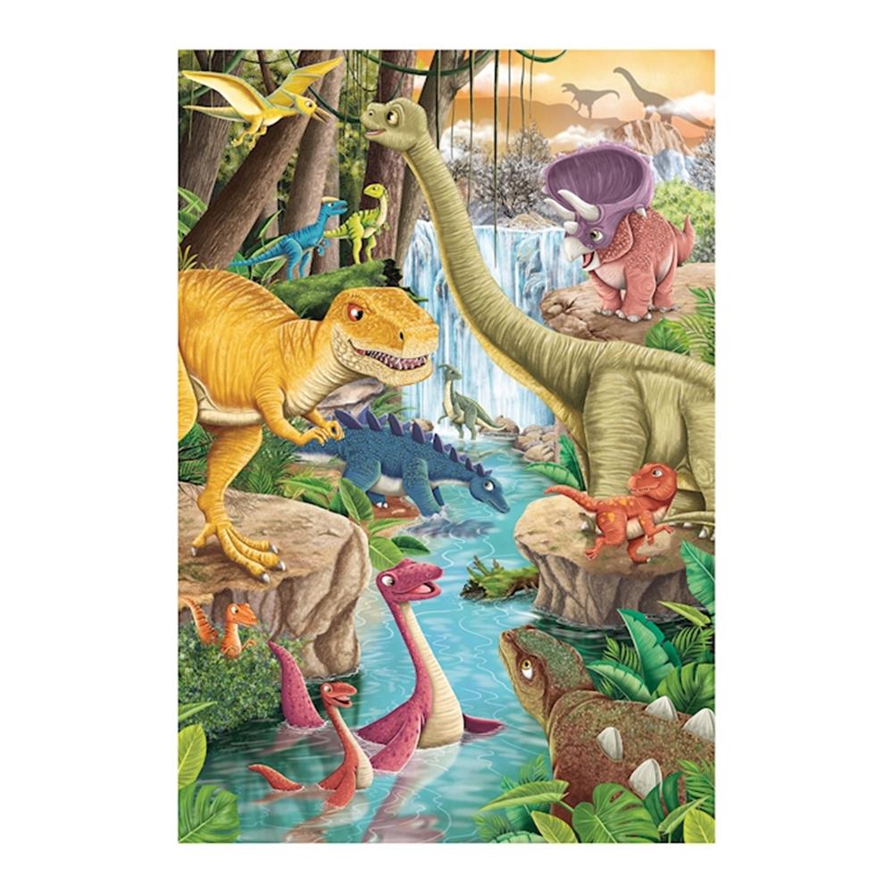 Puzzle Spass mit den Dinosauriern, 3 x 24 Teile