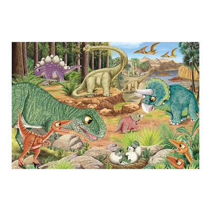 Puzzle Spass mit den Dinosauriern, 3 x 24 Teile