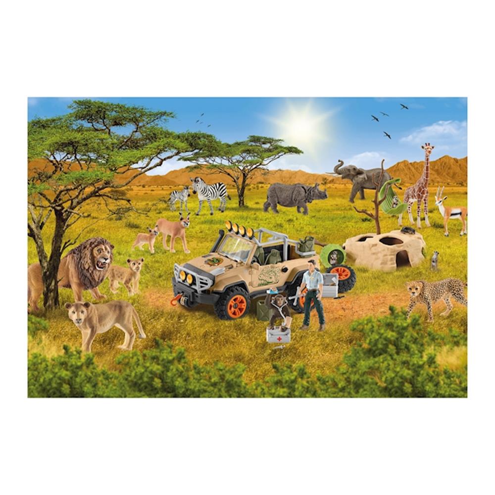 Puzzle Wild Life in der Sarvanne, 60 Teile (inkl. Figur)