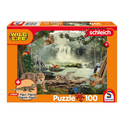 Puzzle Wild Life im Regenwald, 100 Teile (inkl. Figur)