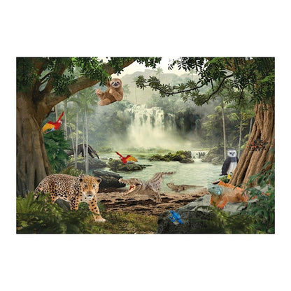 Puzzle Wild Life im Regenwald, 100 Teile (inkl. Figur)