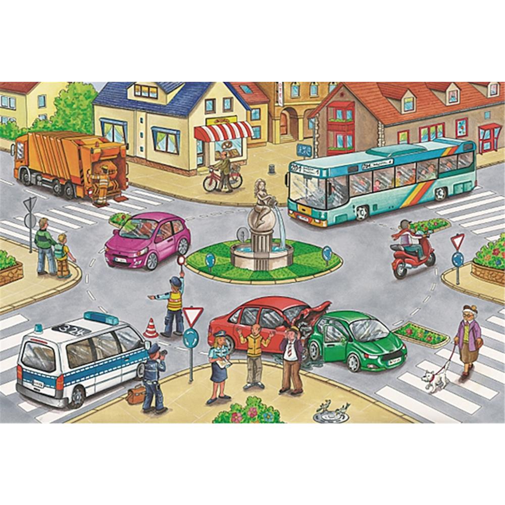 Puzzle Verkehrsmittel & Metallkoffer, 2 x 26, 2 x 48 Teile