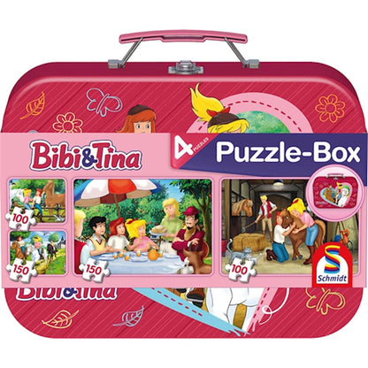 Puzzle Bibi & Tina, Puzzle Box, 2 x100, 2 x150 Teile