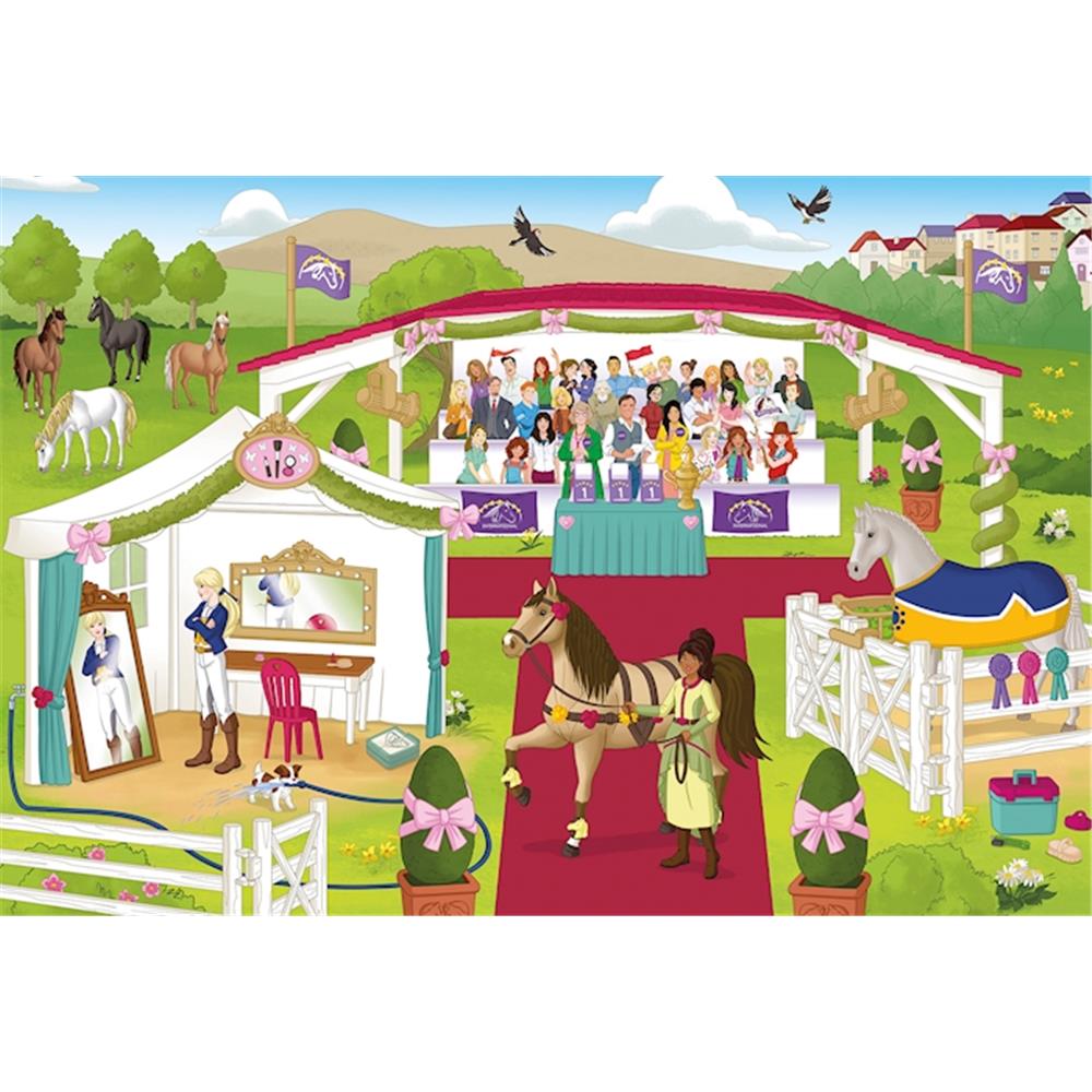 Puzzle Horse Club, Puzzle-Box, 2 x 60, 2 x 100 Teile