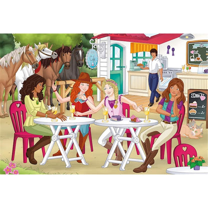 Puzzle Horse Club, Puzzle-Box, 2 x 60, 2 x 100 Teile