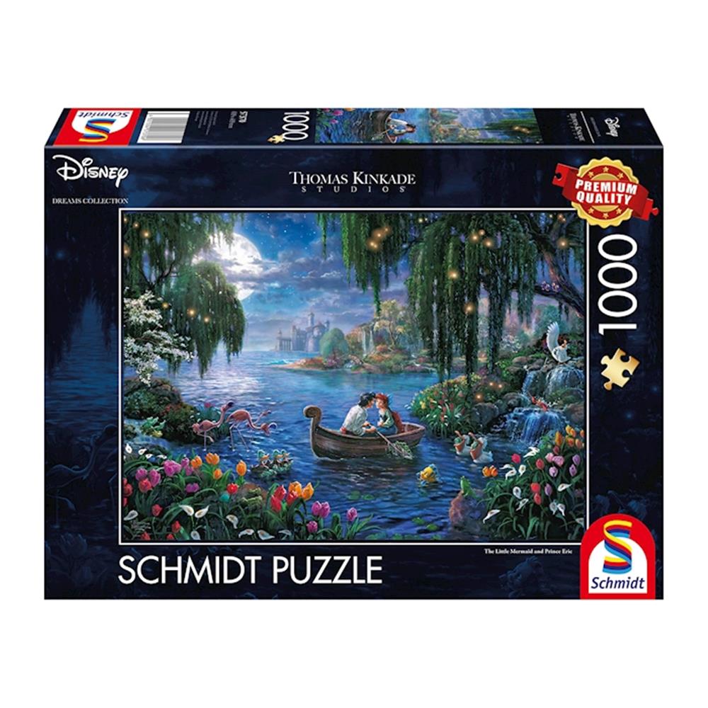 Puzzle Disney The Little Mermaid and Prince Eric, 1000 Teile