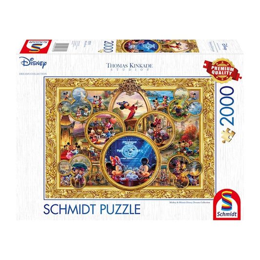 Puzzle Disney Mickey & Minnie Dream Collage II, 2000 Teile