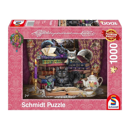 Puzzle Märchenstunde mit Katzen, 1000 Teile