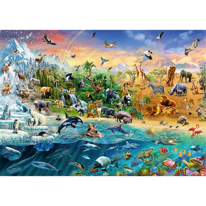 Puzzle Die Welt der Tiere, 1000 Teile