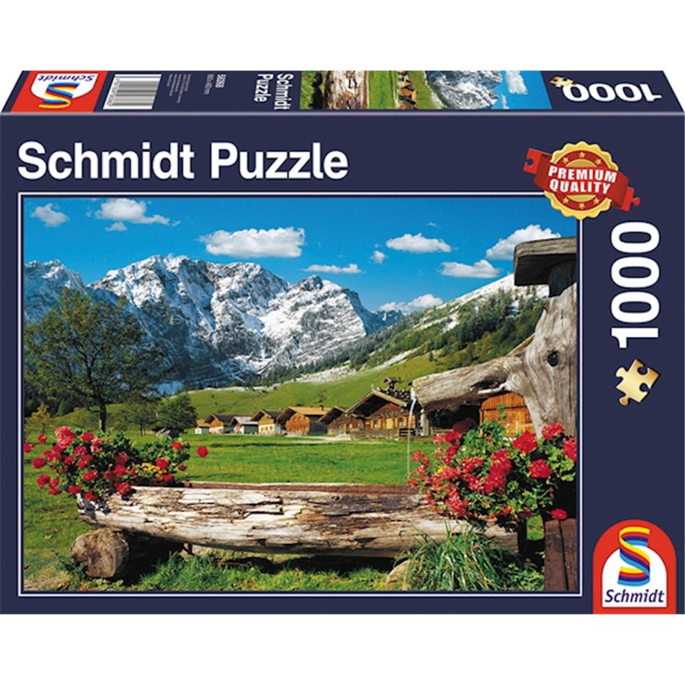 Puzzle Blick ins Bergidyll, 1000 Teile