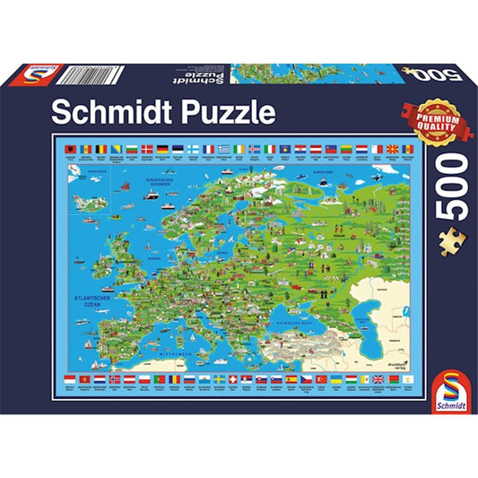 Puzzle Europa entdecken, 500 Teile