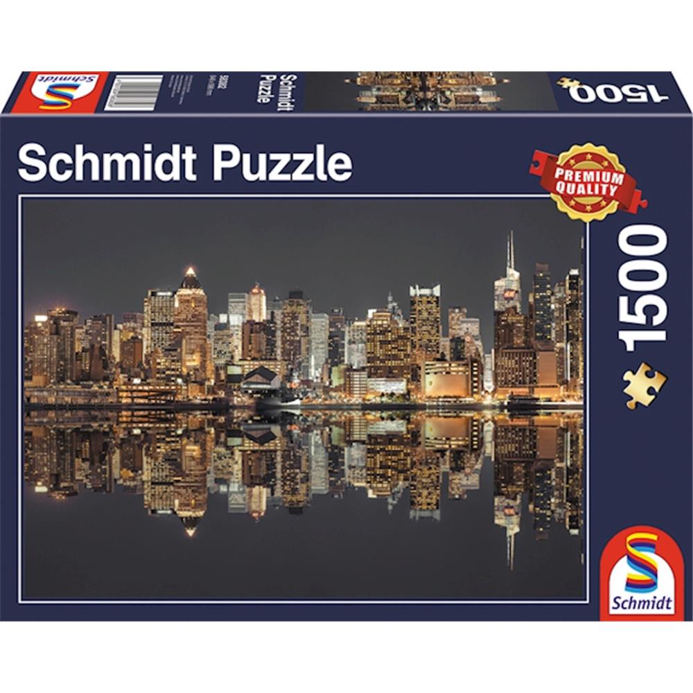 Puzzle New York Skyline bei Nacht, 1500 Teile