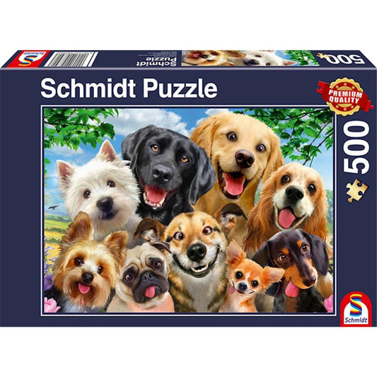 Puzzle Hunde Selfie, 500 Teile