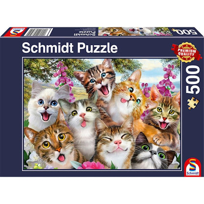 Puzzle Katzen Selfie, 500 Teile