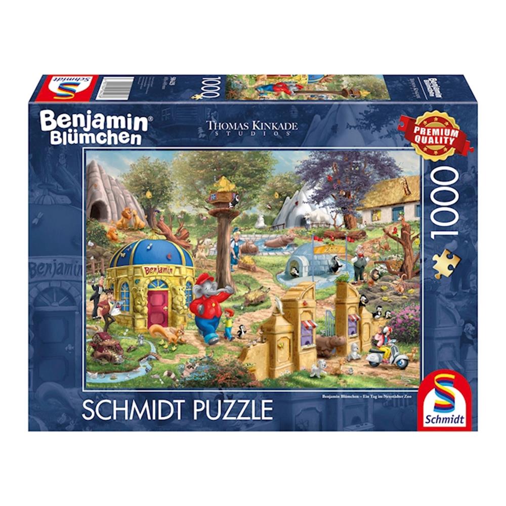 Puzzle Benjamin Blümchen Ein Tag im Neustädter Zoo, 1000 Teile