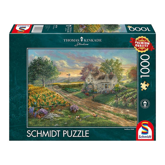 Puzzle Sonnenblumenfelder, 1000 Teile