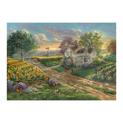 Puzzle Sonnenblumenfelder, 1000 Teile