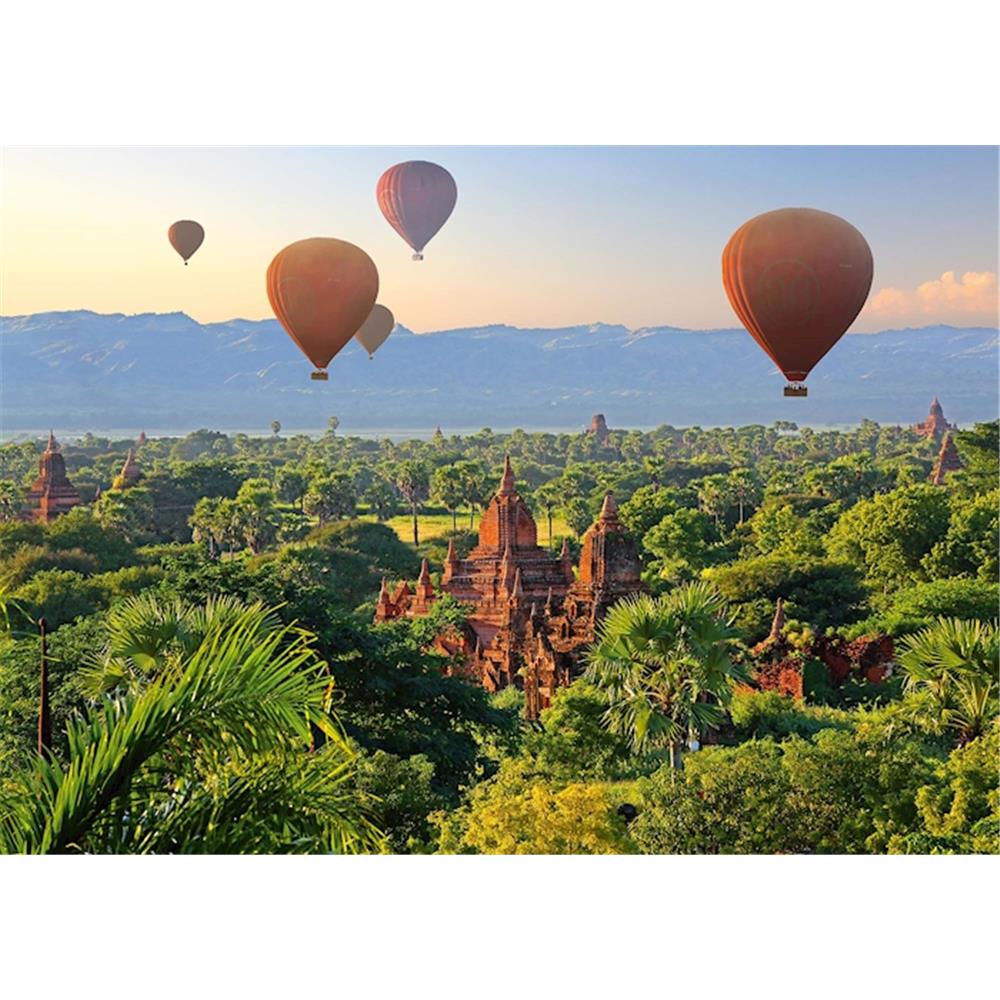 Puzzle Heissluftballons Mandalay Myanmar, 1000 Teile