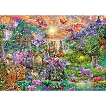 Puzzle Verzaubertes Drachenland, 1000 Teile