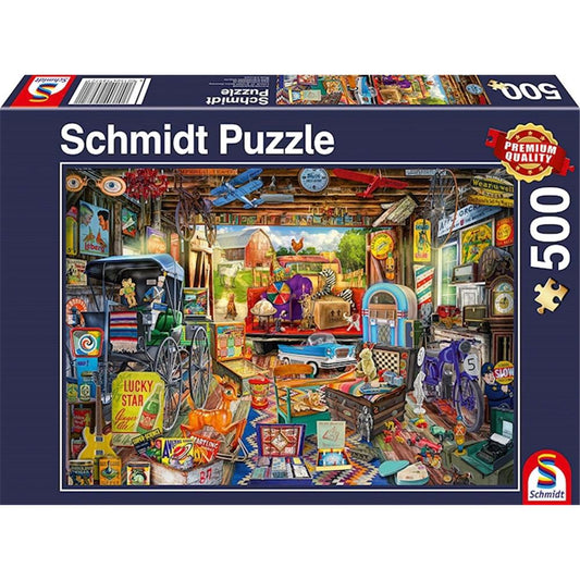 Puzzle Garagen-Flohmarkt, 500 Teile