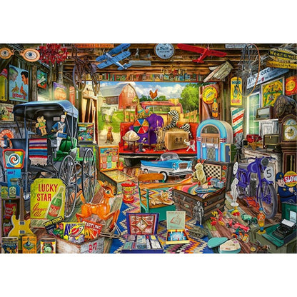 Puzzle Garagen-Flohmarkt, 500 Teile