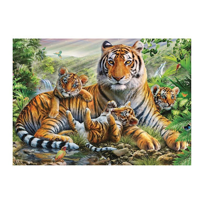 Puzzle Tiger und Welpen, 1000 Teile