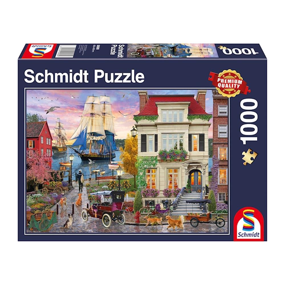 Puzzle Schiff im Hafen, 1000 Teile