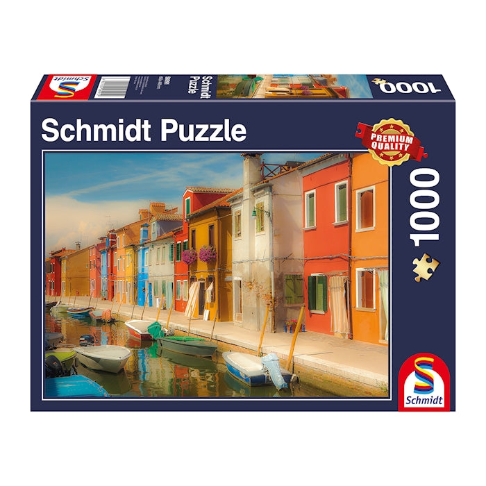 Puzzle Bunte Häuser der Insel Burano, 1000 Teile