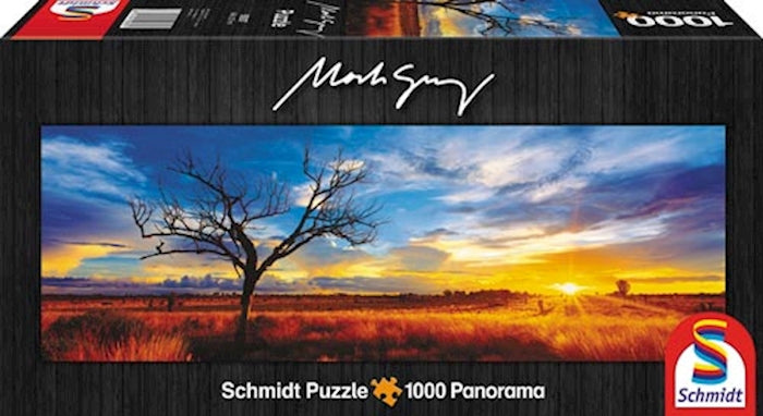 Puzzle Panorama Desert Oak at Sunset Northern Territory, 1000 Teile